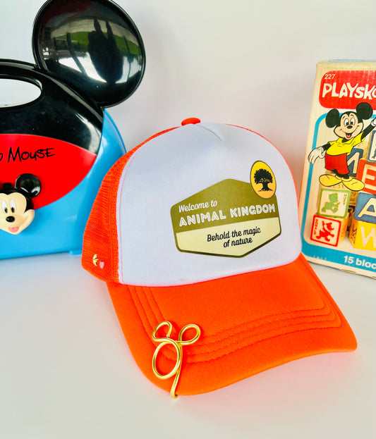 Animal Kingdom National Parks Orange trucker hat