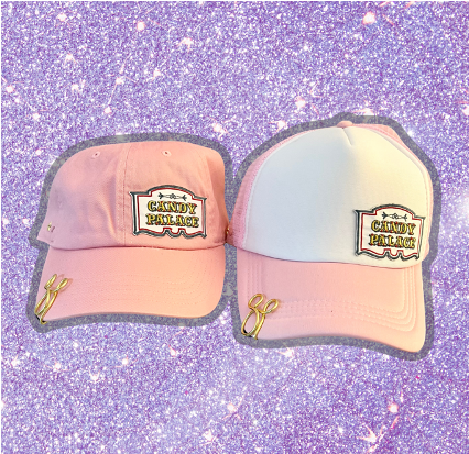 Candy Palace pink trucker hat